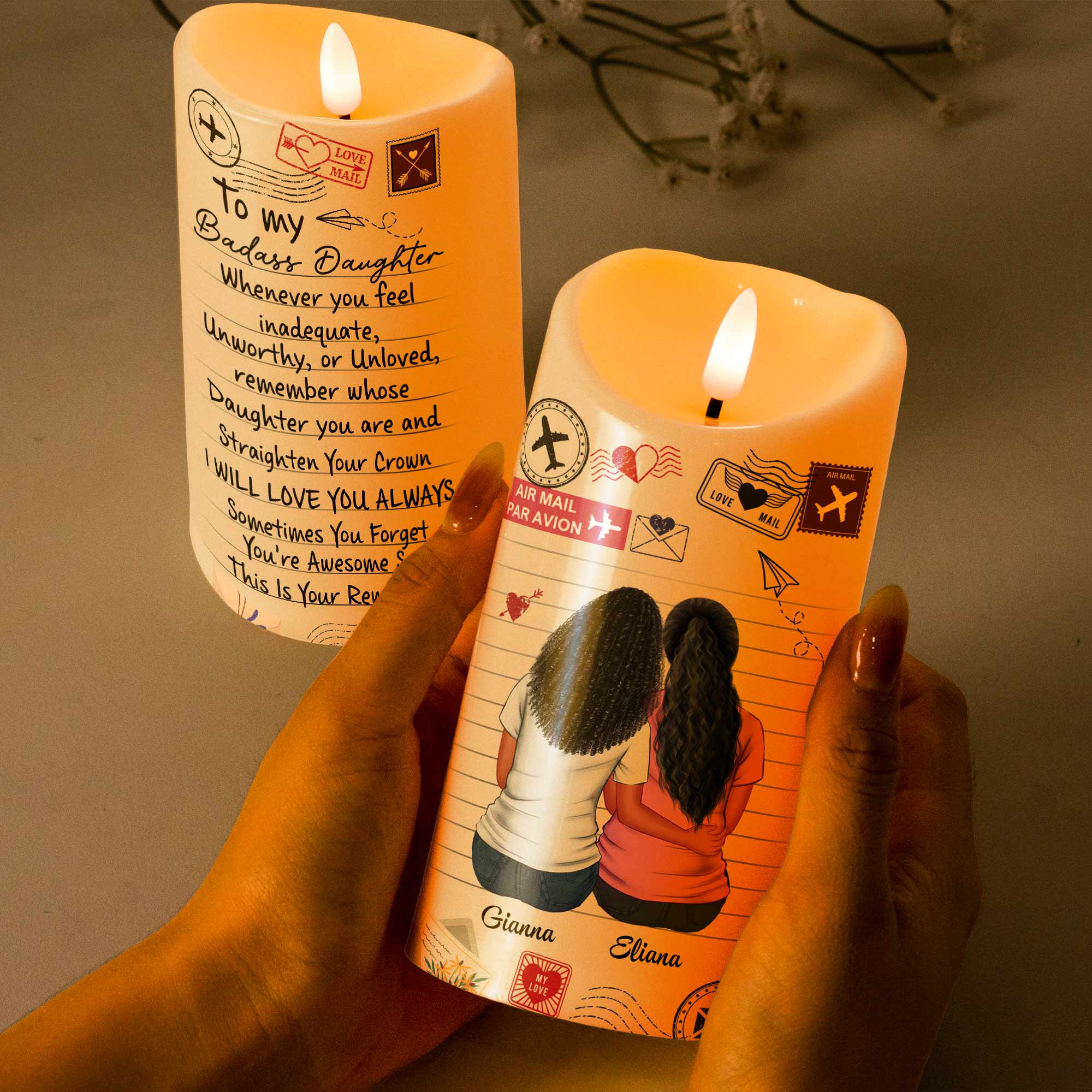 Bougie LED Personnalisée « I’ll Love You Always » | Cadeau Romantique et Lumineux