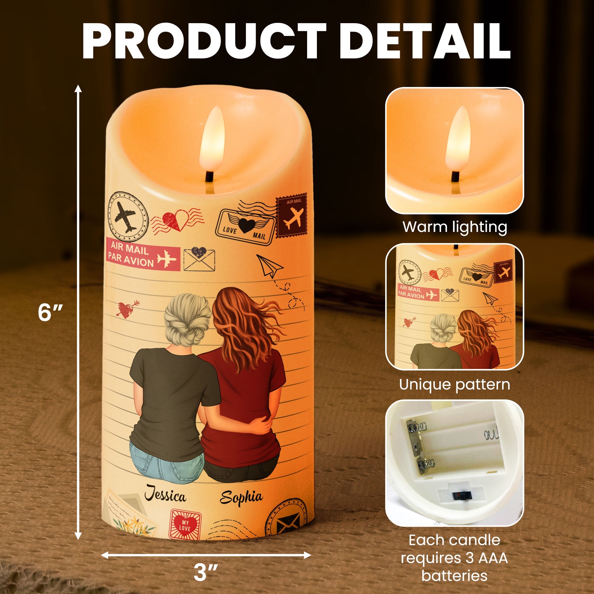 Bougie LED Personnalisée « I’ll Love You Always » | Cadeau Romantique et Lumineux