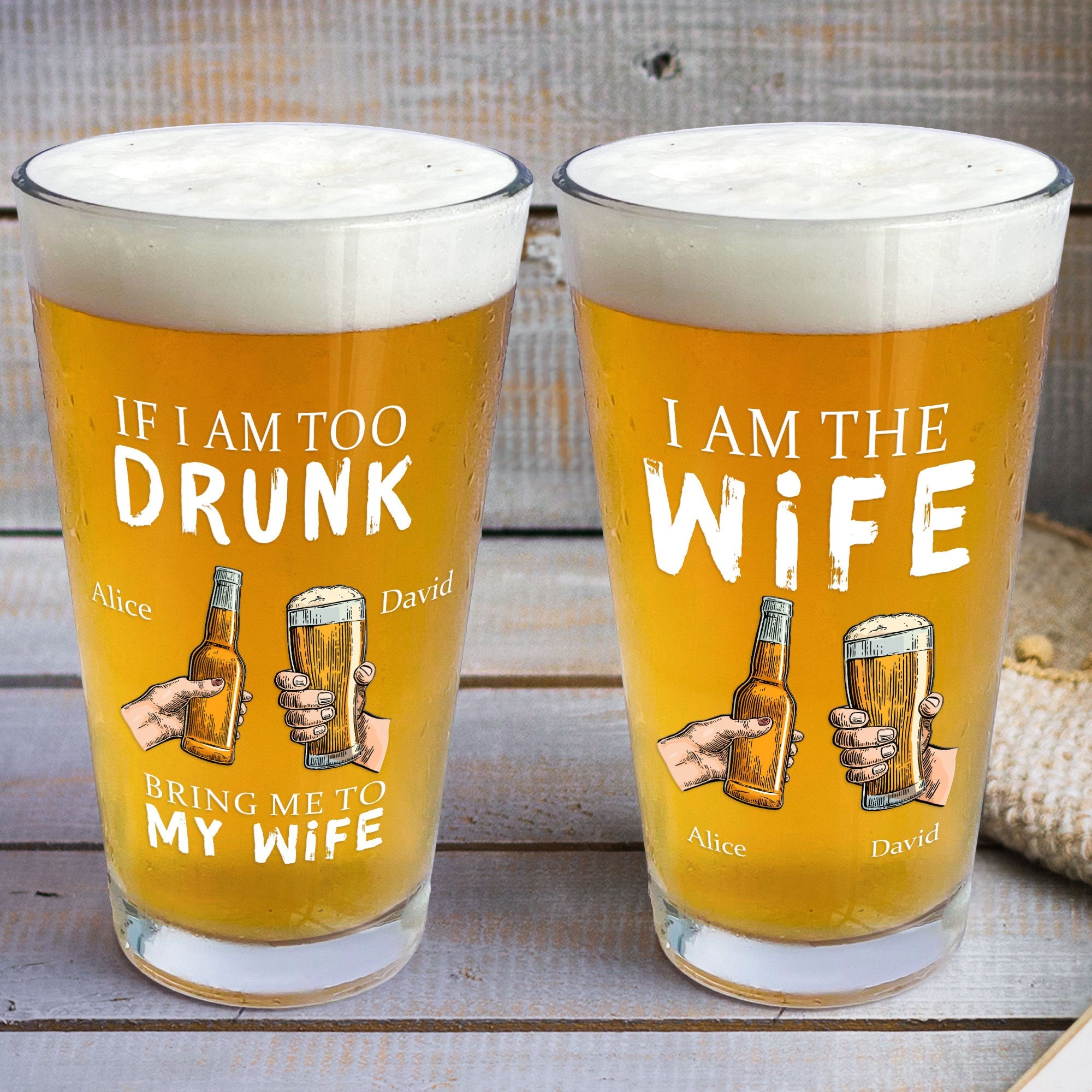 Verre Personnalisé « If I Am Too Drunk Bring Me To » | Cadeau Humour et Original
