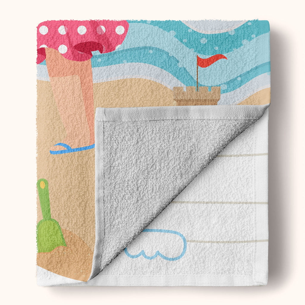 Serviette de Plage Personnalisée Enfant – Cadeau Vacances Piscine & Mer