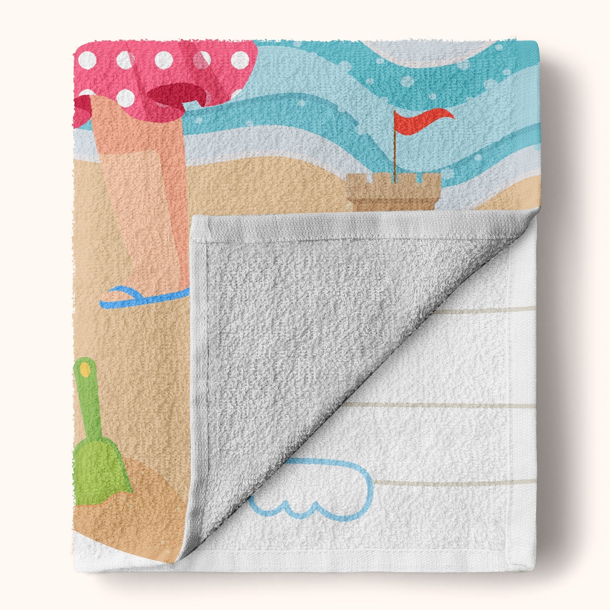 Serviette de Plage Personnalisée Enfant – Cadeau Vacances Piscine & Mer