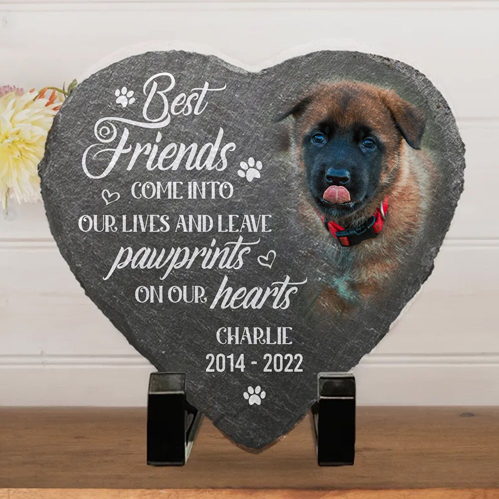 Pierre commémorative personnalisée chien – Mémorial animal de compagnie, hommage perte de chien