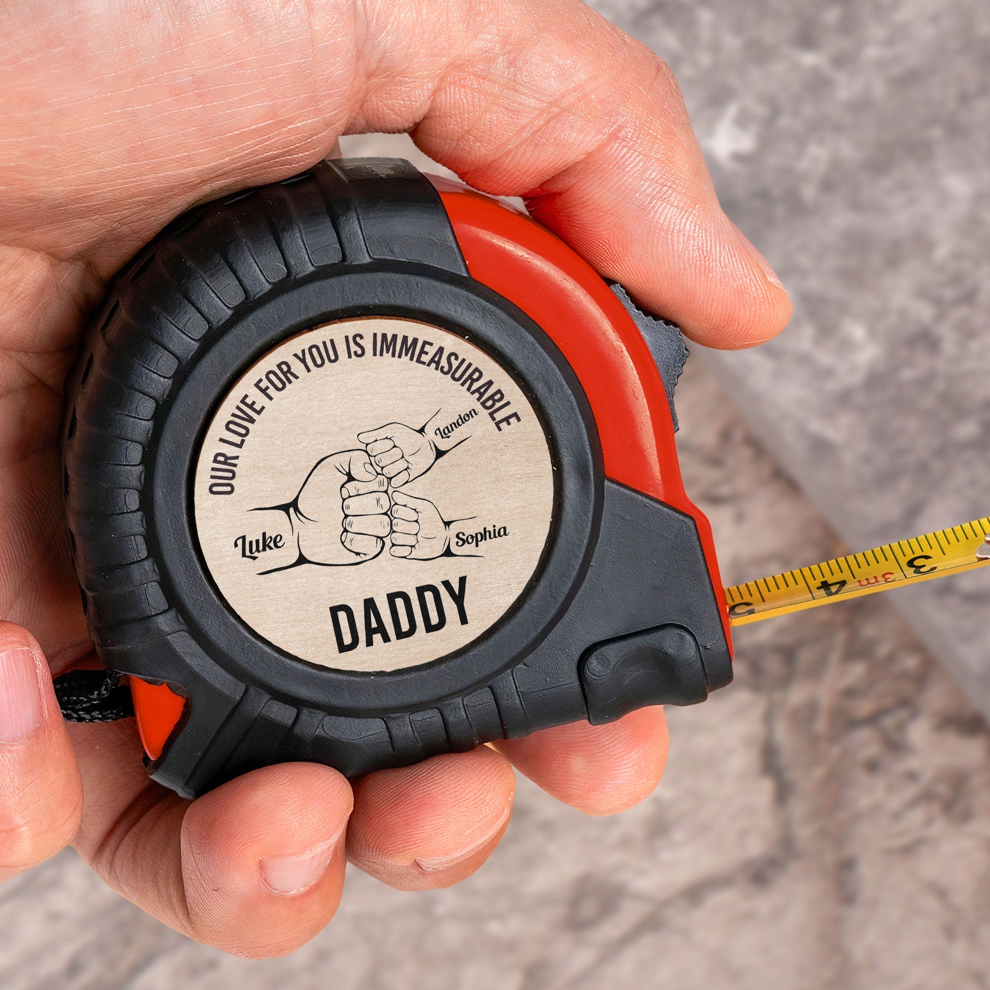 Mètre Ruban Personnalisé Papa – Cadeau Pratique & Émotionnel Fête des Pères